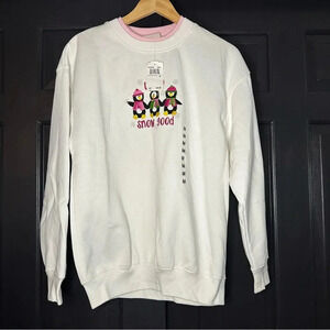 M&C Sportswear Mauve Pink Penguin Grandkids Grandma Sweatshirt Womens M(A1